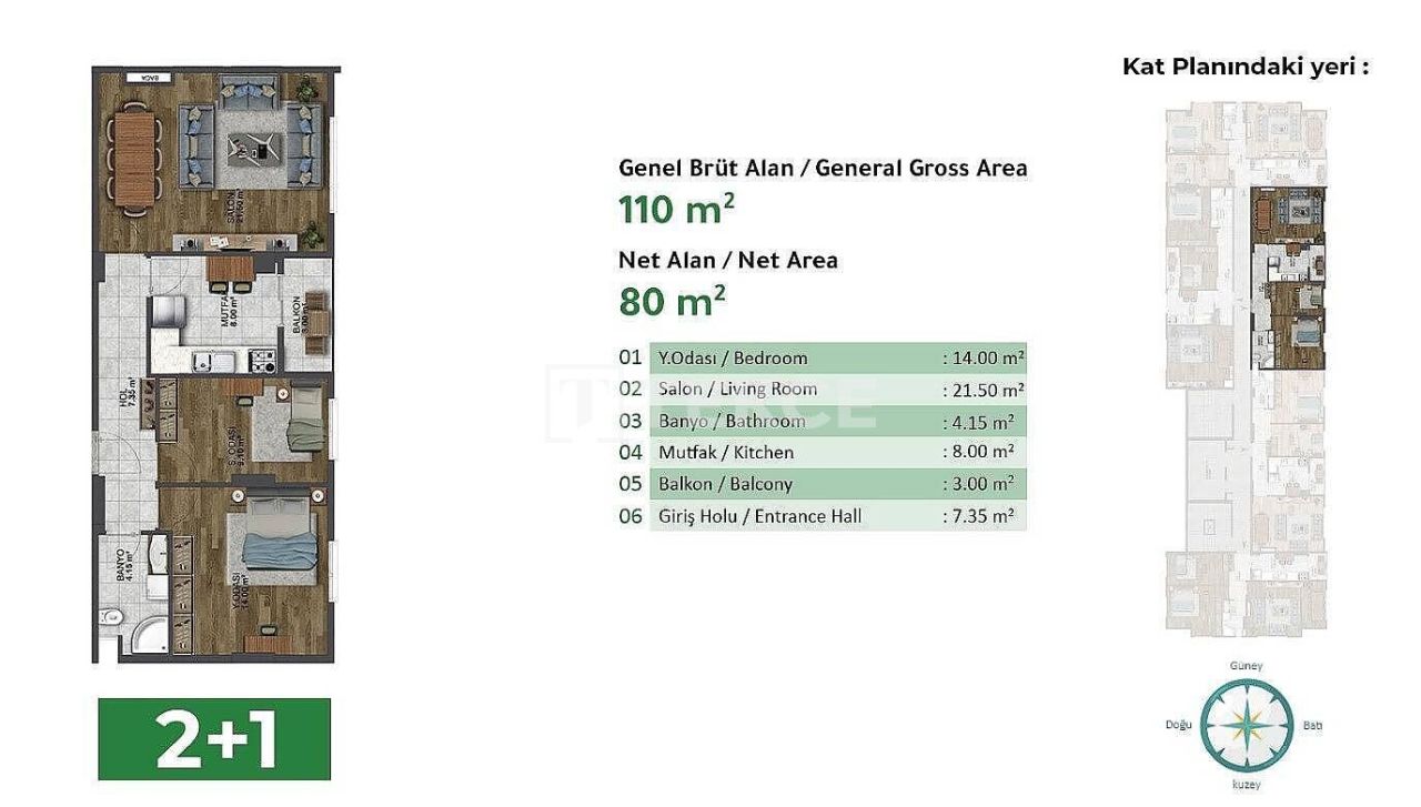 Apartamento en Estambul, Turquia, 148 m² - imagen 16