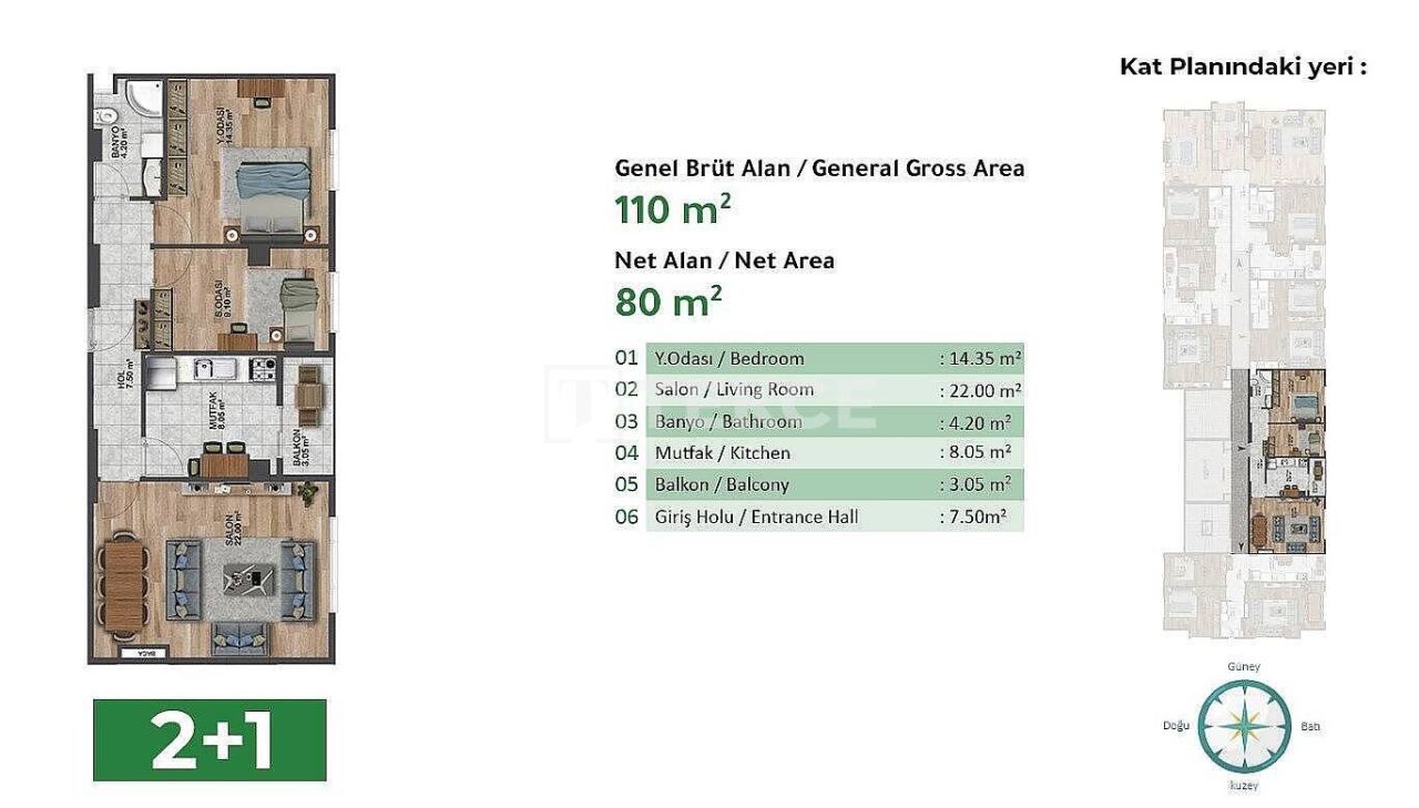 Apartamento en Estambul, Turquia, 148 m² - imagen 18