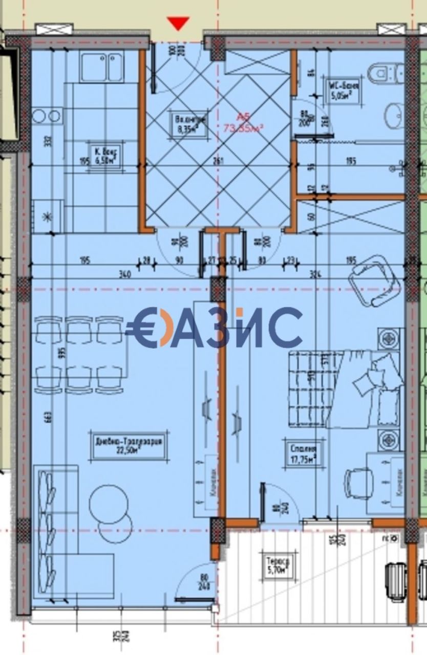Apartment in Koschariza, Bulgarien, 104.8 m² - Foto 9