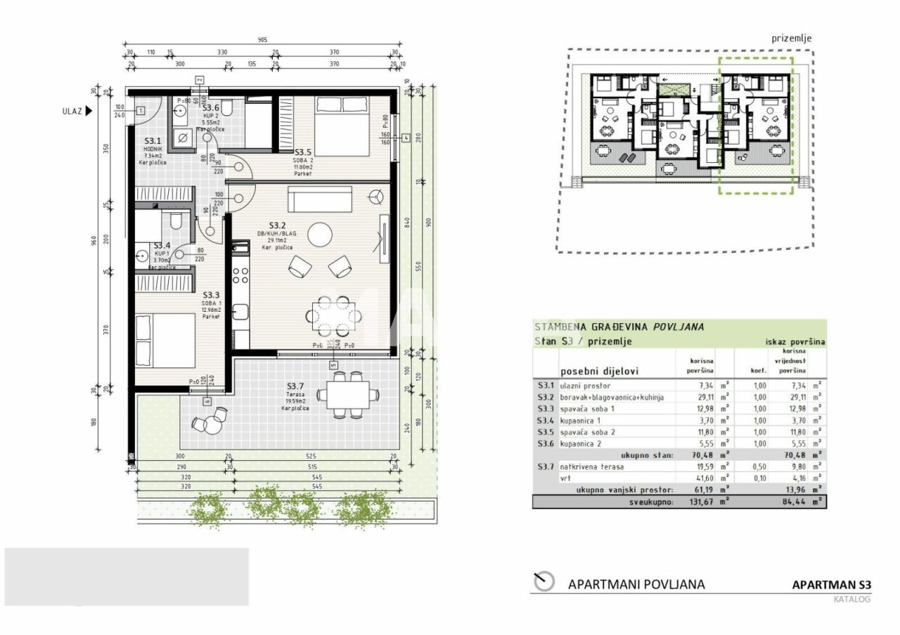 Apartment Povljana, Kroatien, 84 m² - Foto 2
