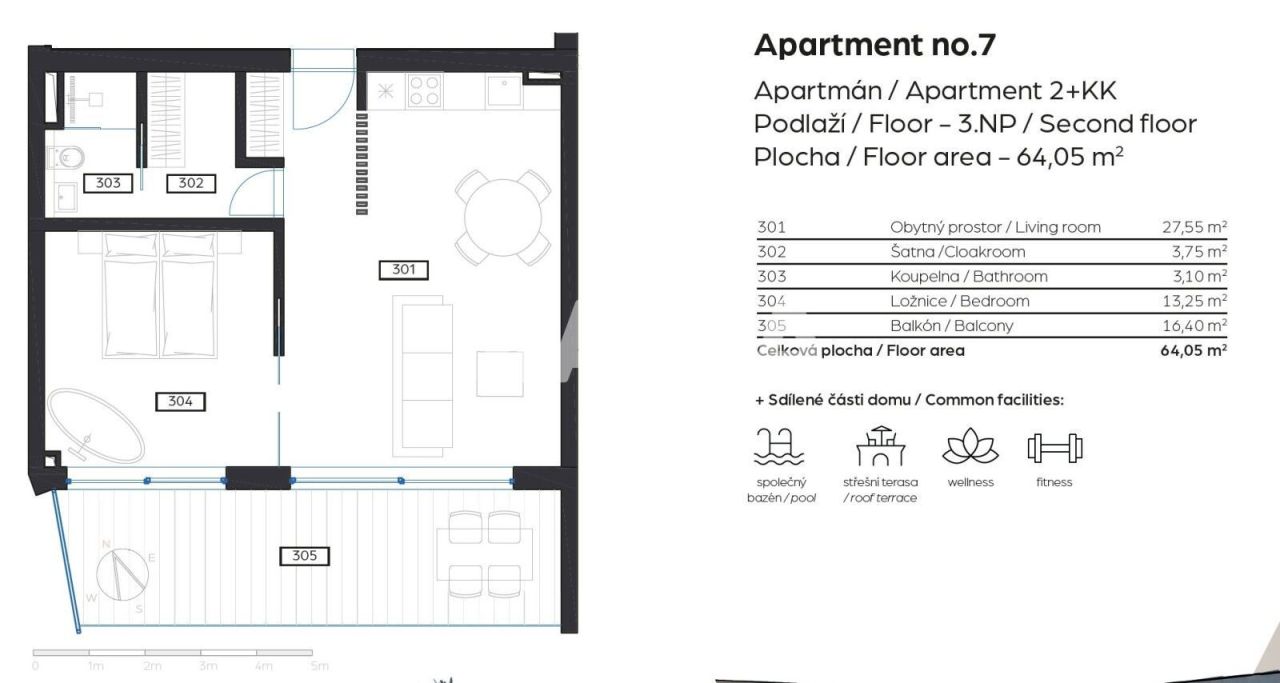 Apartment Rtina, Croatia, 64 m² - picture 2