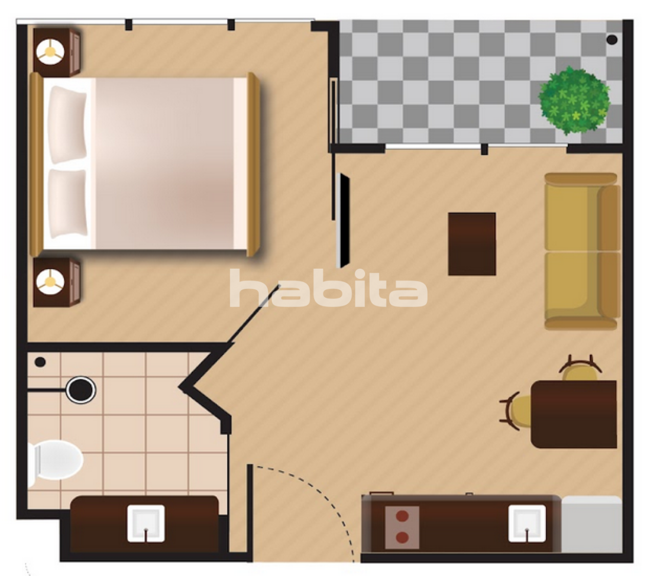 Apartamento en Pattaya, Tailandia, 23.5 m² - imagen 2