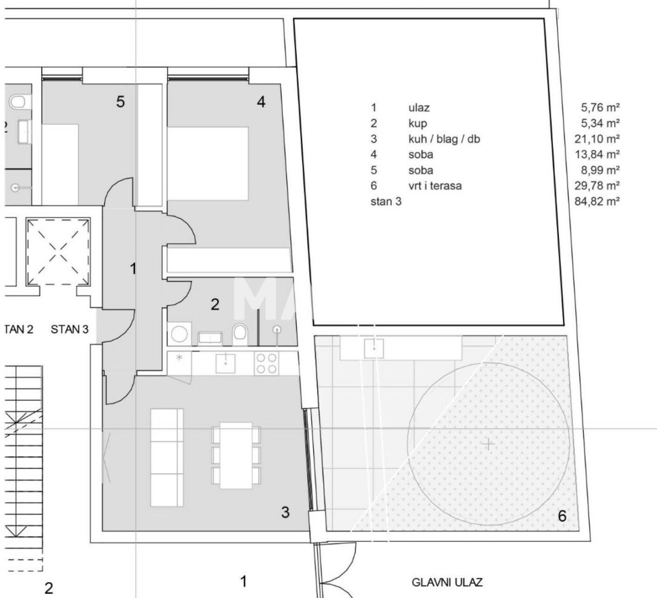 Appartement en Šibenik, Croatie, 71 m² - image 2