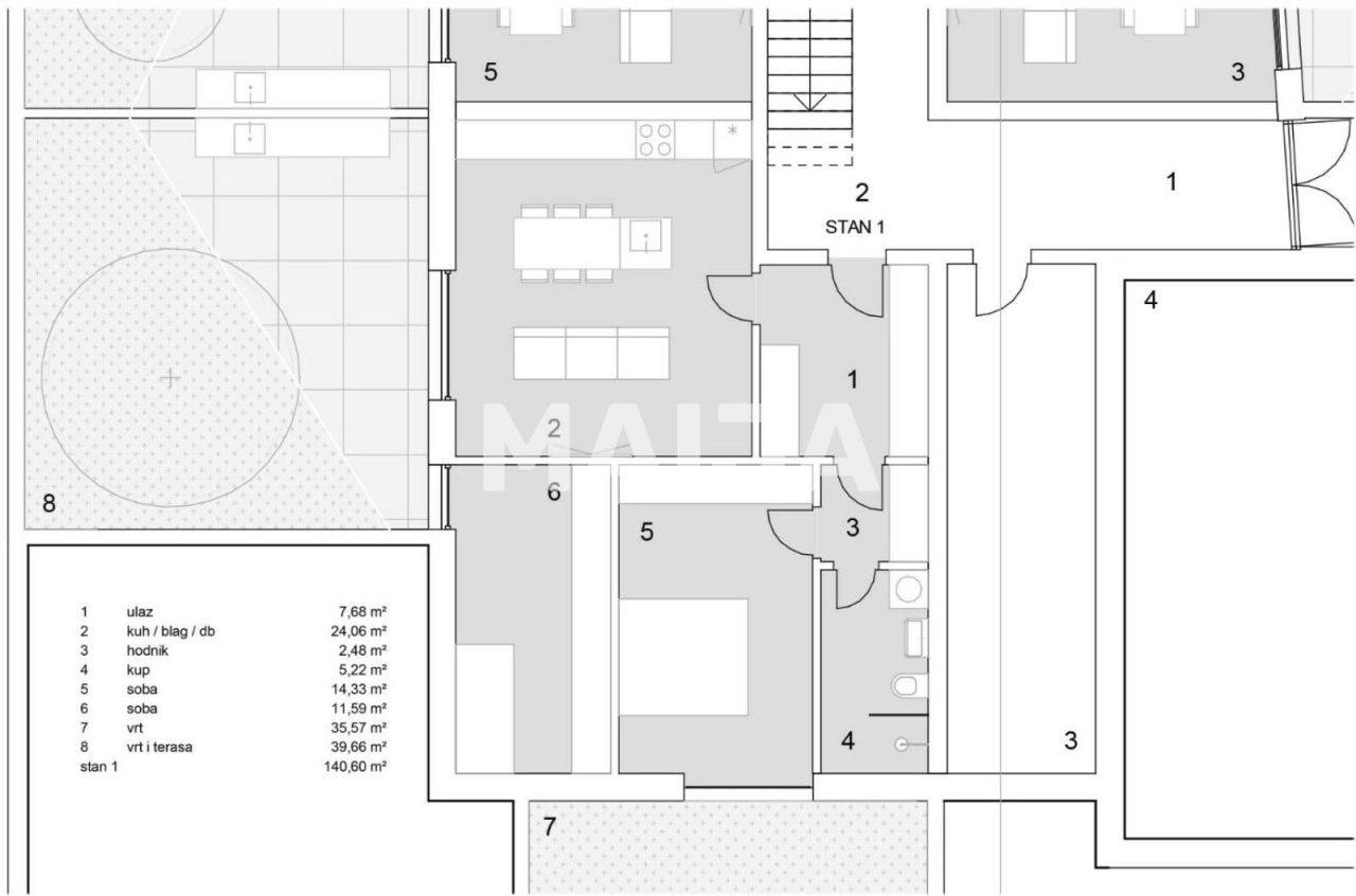 Apartamento en Šibenik, Croacia, 88 m² - imagen 2