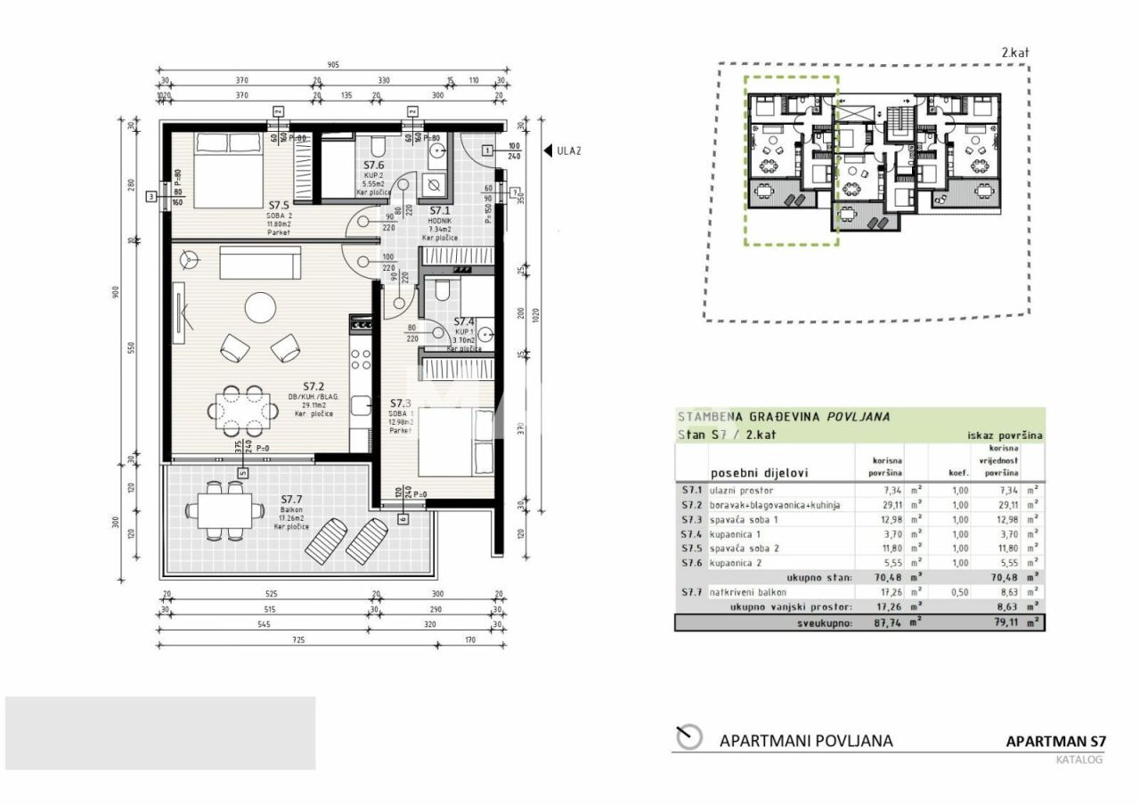 Apartment Povljana, Kroatien, 79 m² - Foto 7