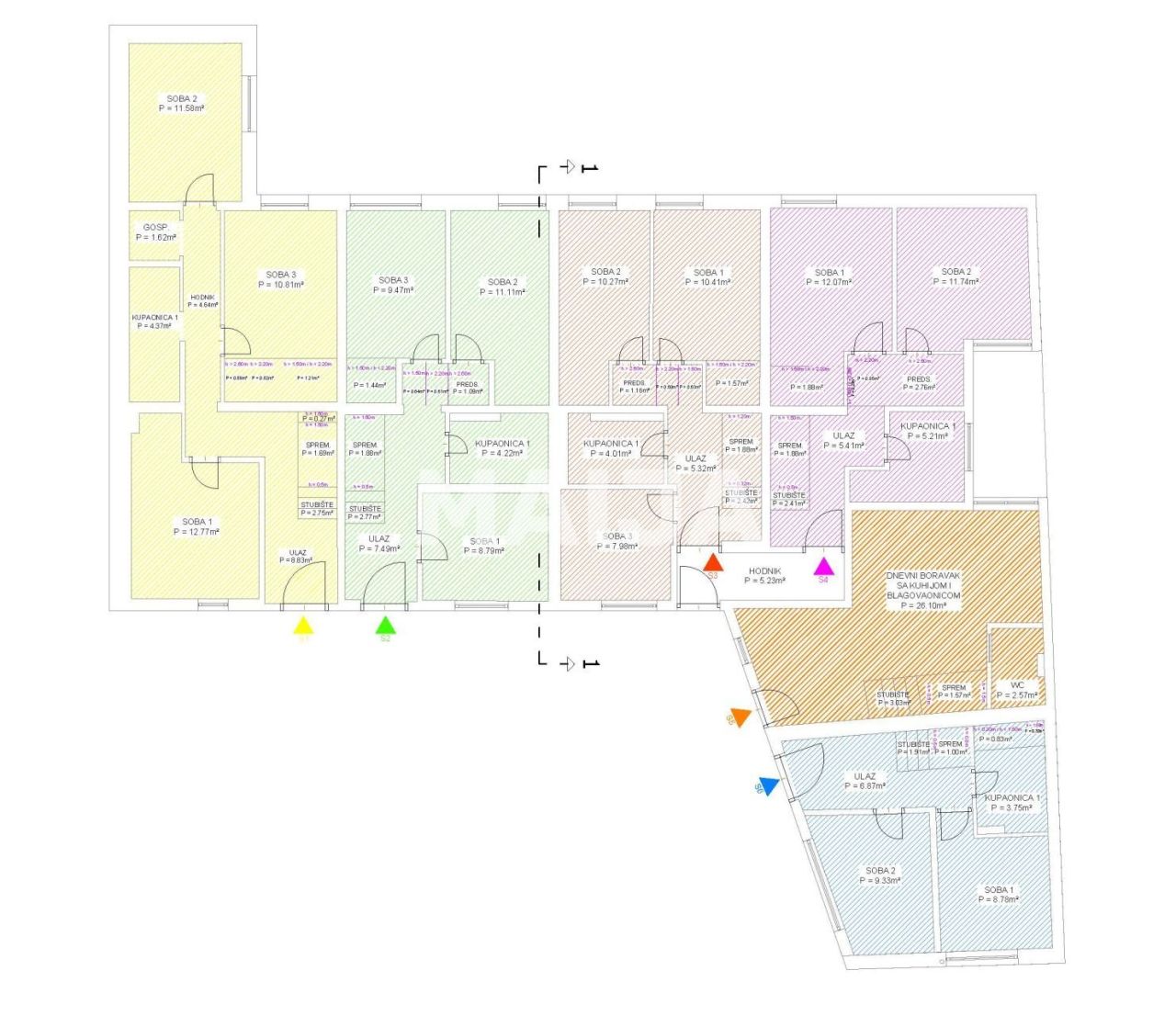 Apartamento Zagreb-Donji Grad, Croacia, 130 m² - imagen 7