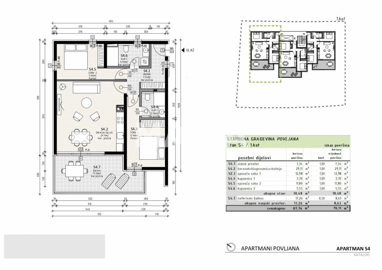 Apartment Povljana, Kroatien, 79 m² - Foto 7