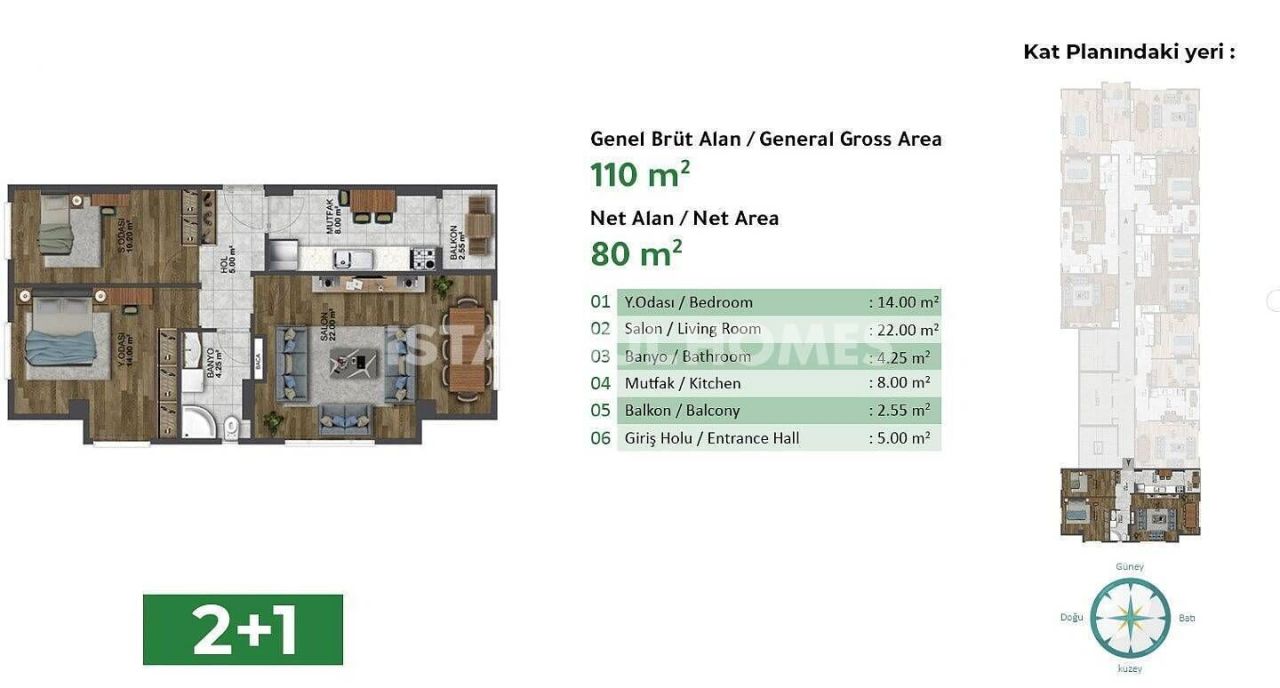 Appartement à Istanbul, Turquie, 148 m² - image 16