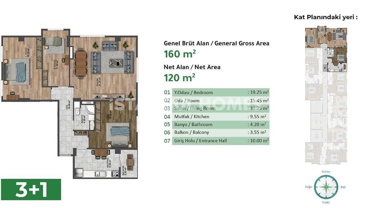 Appartement à Istanbul, Turquie, 148 m² - image 18