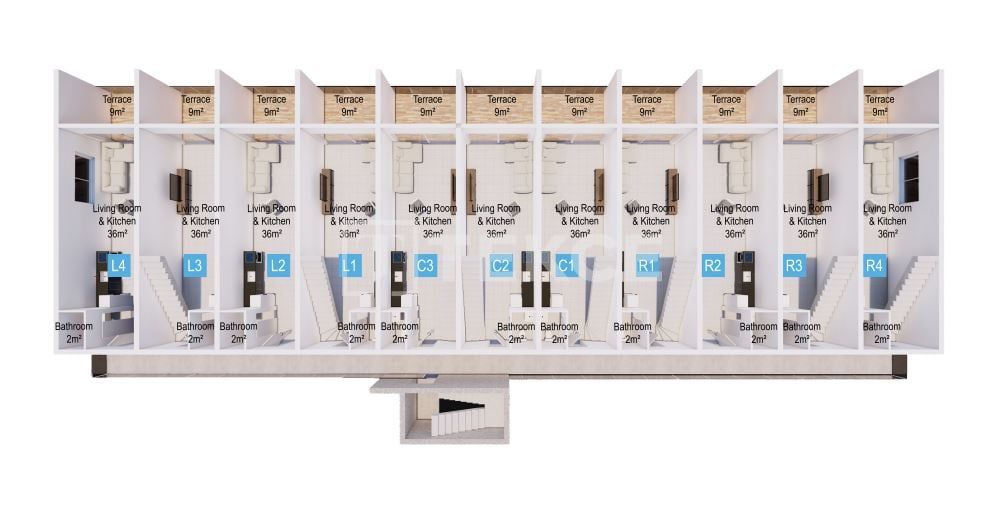 Appartamenti a Kyrenia, Cipro, 67 m² - foto 17