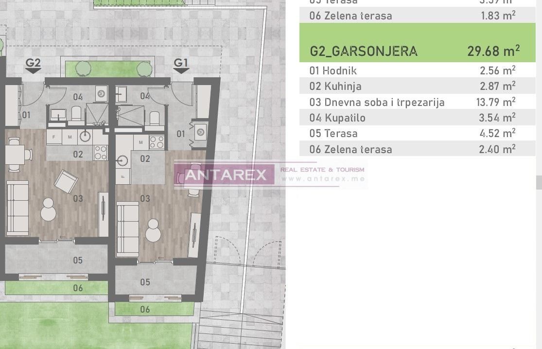 Apartment in Igalo, Montenegro, 31 m² - picture 7