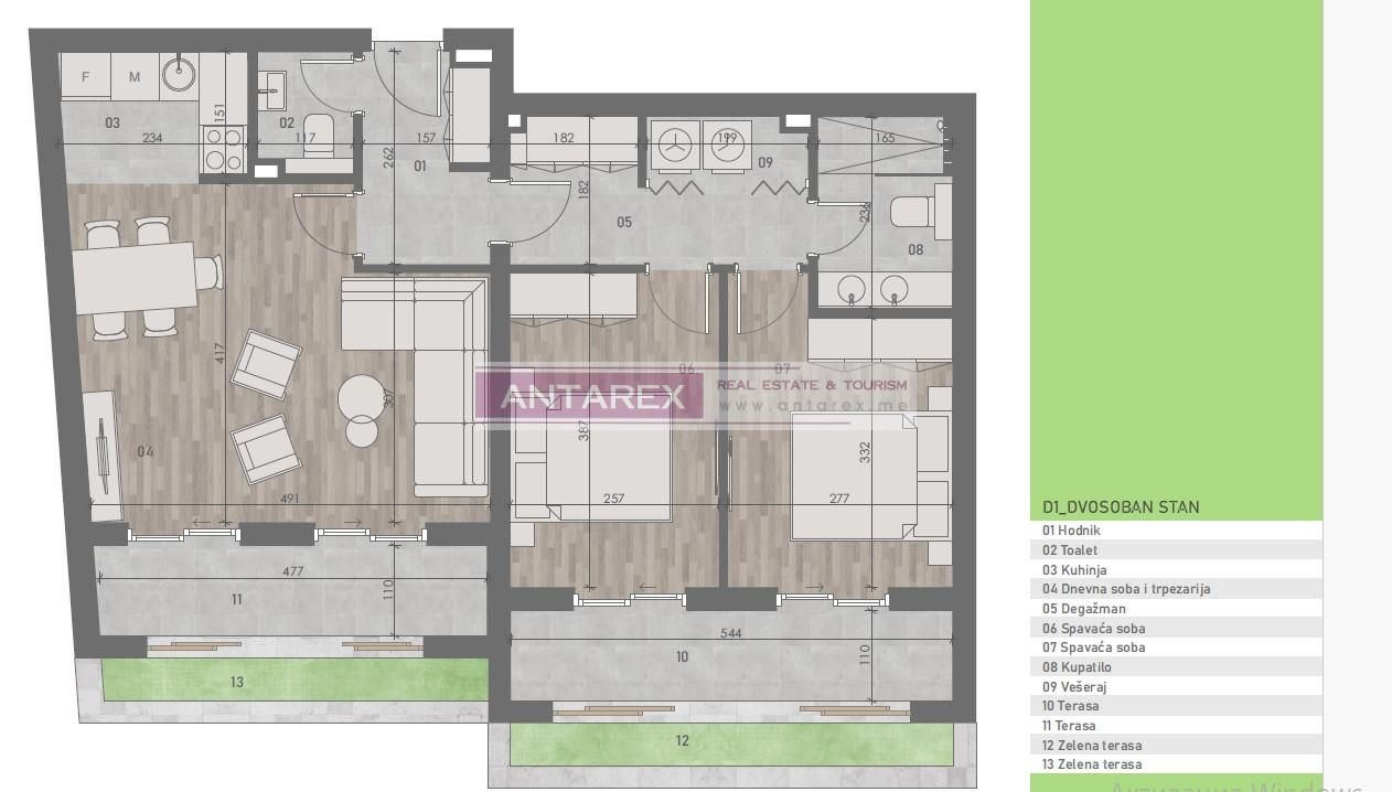 Apartment in Igalo, Montenegro, 31 m² - picture 9