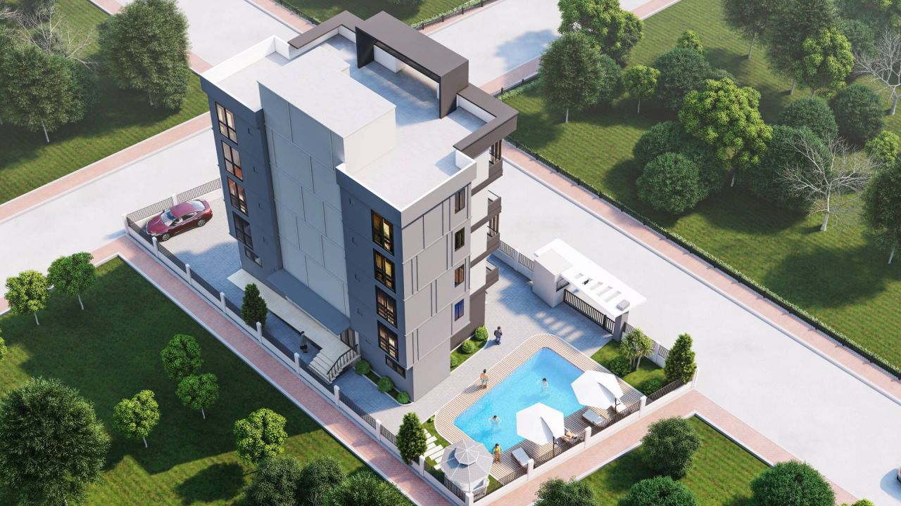 Wohnung in Mersin, Türkei, 40 m² - Foto 6