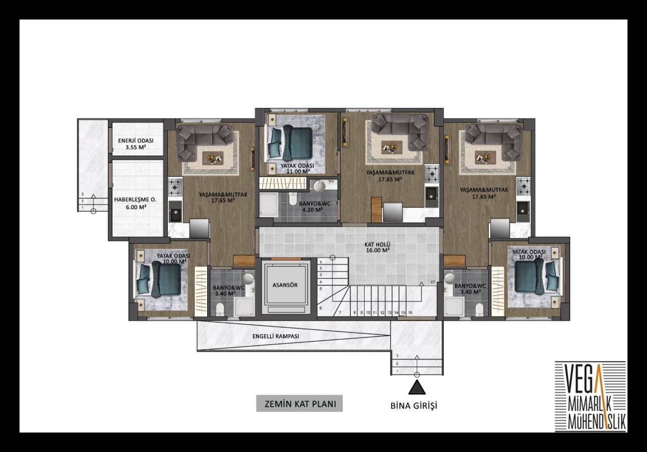 Wohnung in Mersin, Türkei, 40 m² - Foto 11
