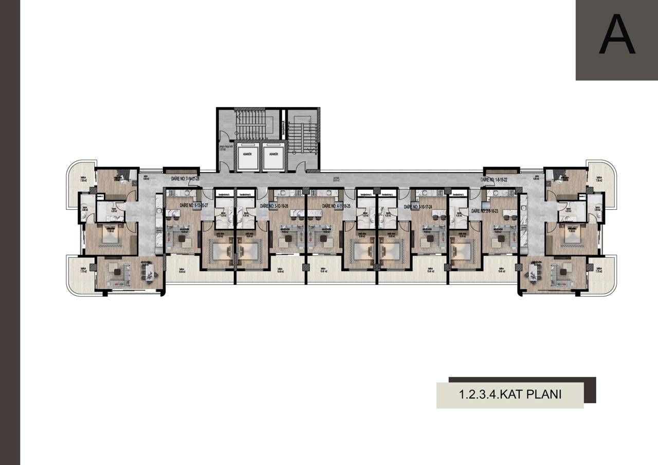 Appartement à Mersin, Turquie, 100 m² - image 13