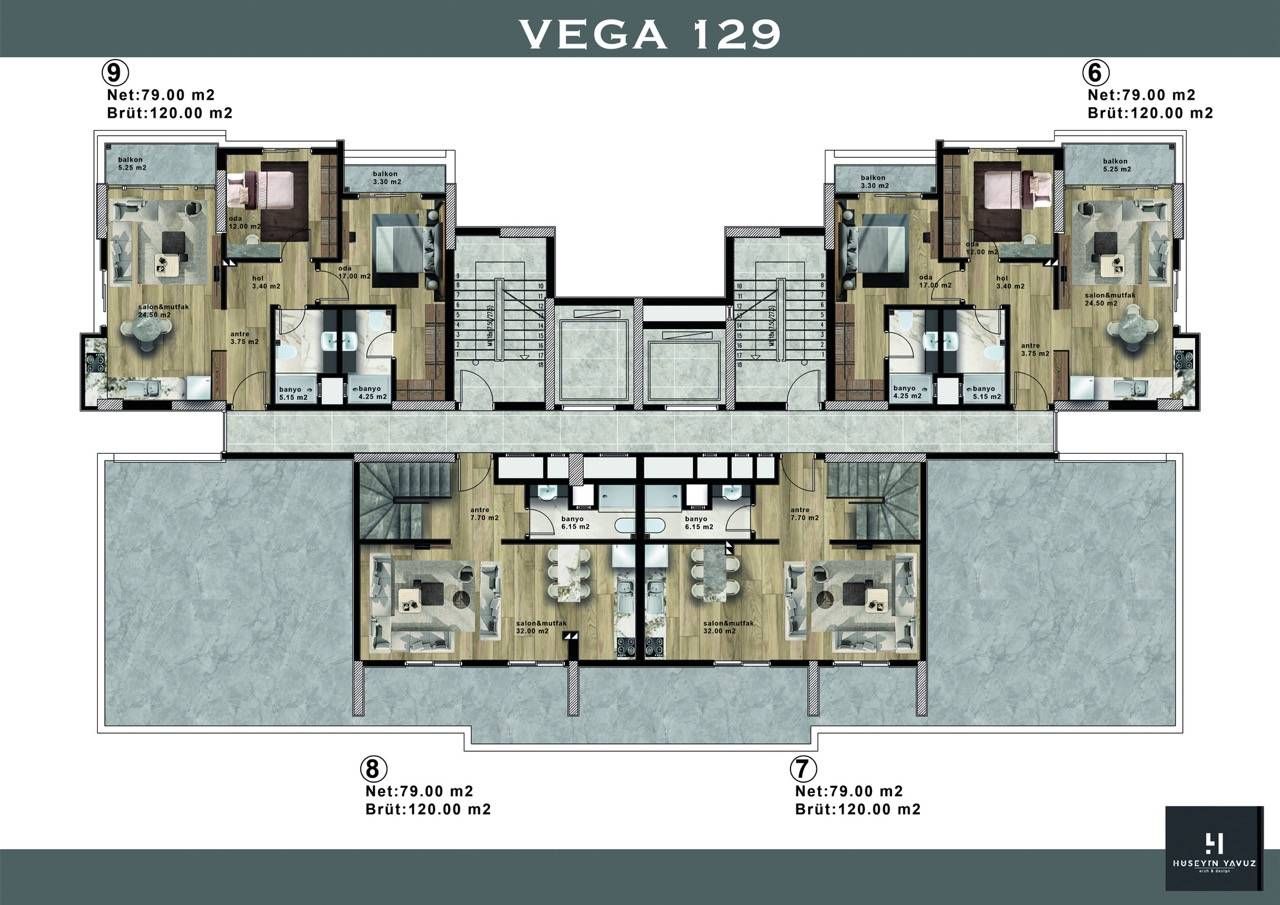 Piso en Mersin, Turquia, 120 m² - imagen 15