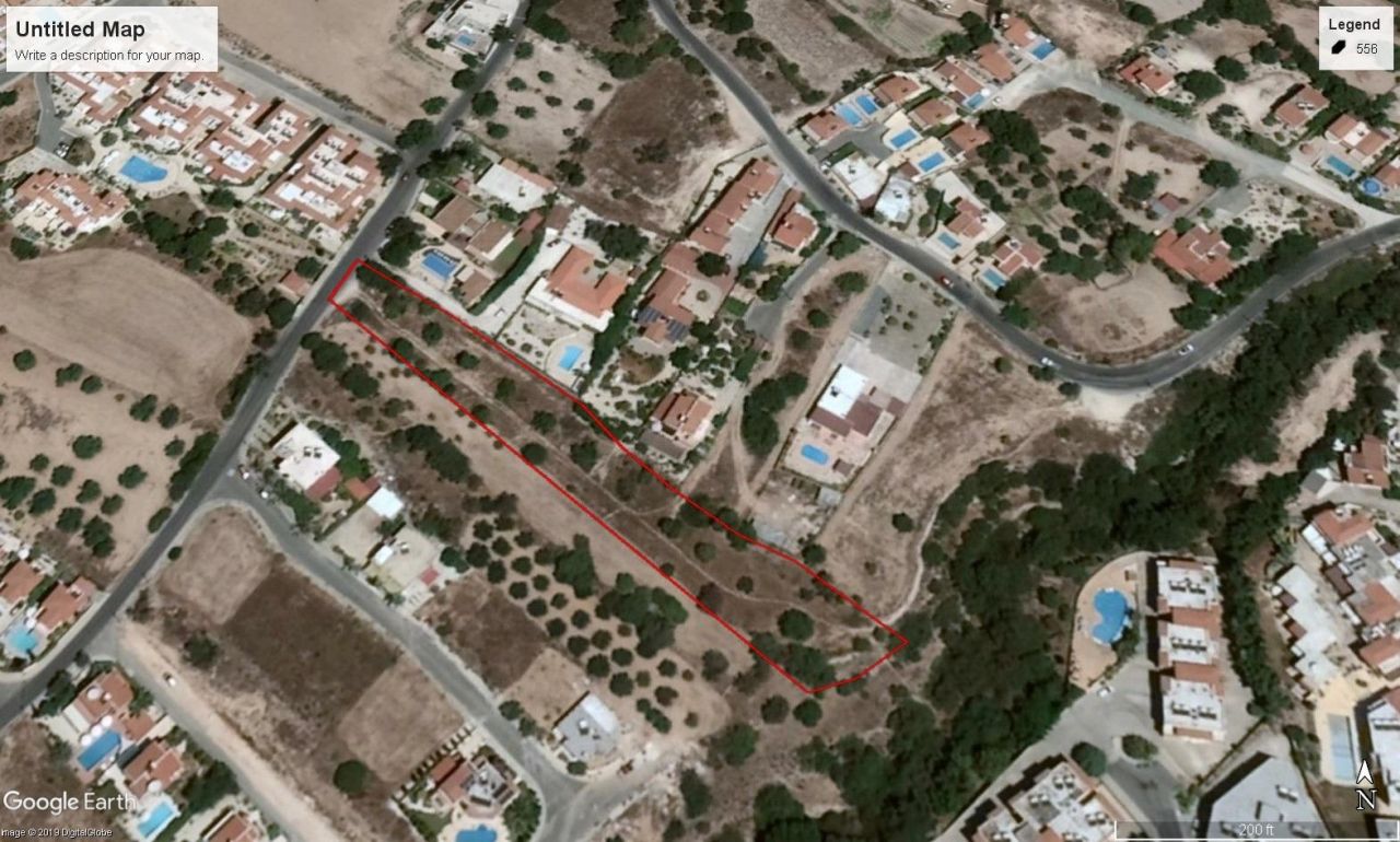 Grundstück in Paphos, Zypern, 2 639 m² - Foto 1