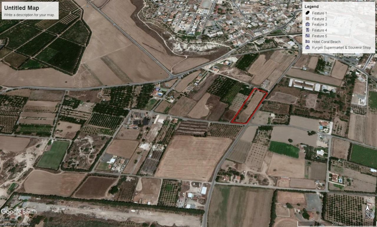Grundstück in Paphos, Zypern, 4 333 m² - Foto 1