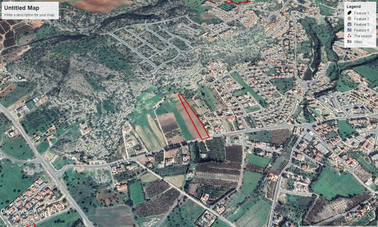 Grundstück in Paphos, Zypern, 6 689 m² - Foto 1