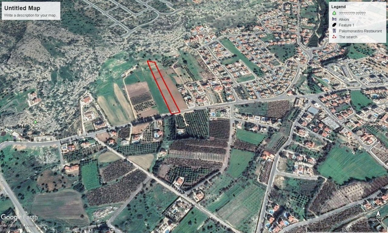Grundstück in Paphos, Zypern, 6 689 m² - Foto 1