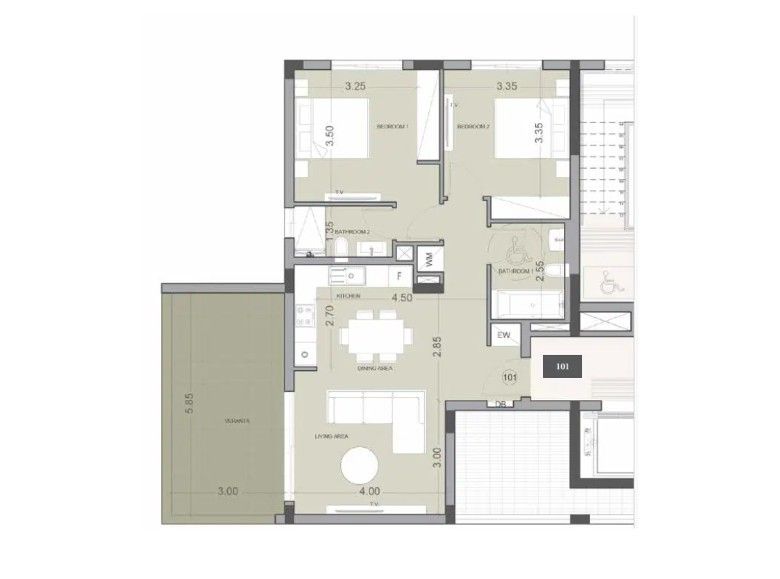 Apartment in Limassol, Zypern, 129 m² - Foto 2