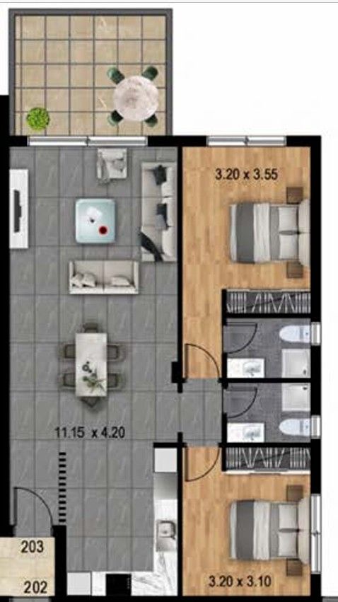 Appartement à Limassol, Chypre, 101 m² - image 3