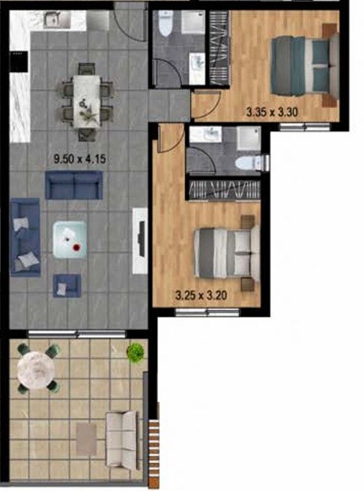 Appartamenti a Limassol, Cipro, 104 m² - foto 3