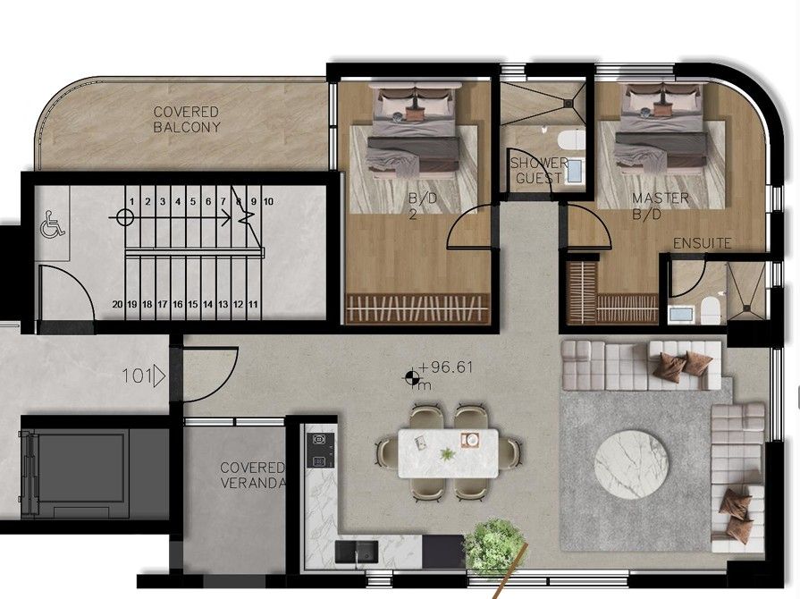 Apartamento en Pafos, Chipre, 104 m² - imagen 4