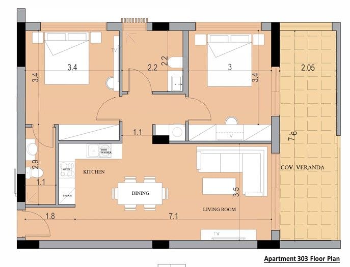 Apartment in Larnaka, Zypern, 105 m² - Foto 4