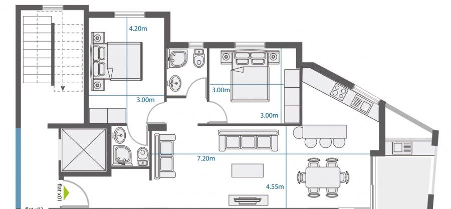 Appartamenti a Larnaca, Cipro, 91 m² - foto 4
