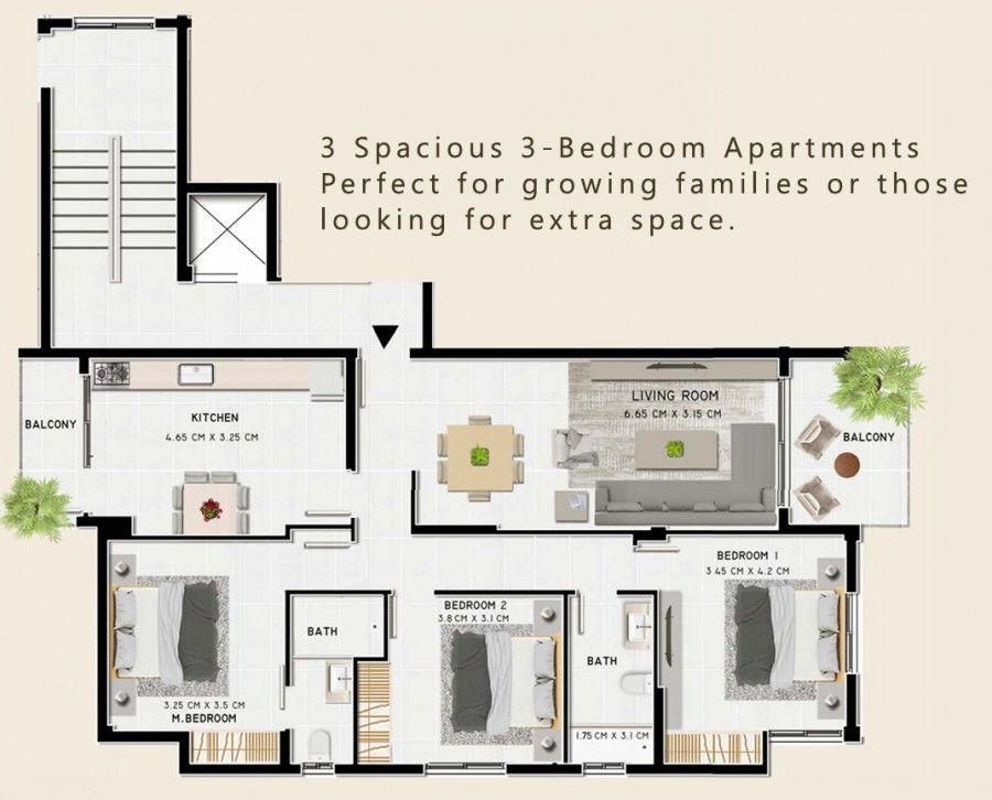 Appartamenti a Larnaca, Cipro, 114 m² - foto 5