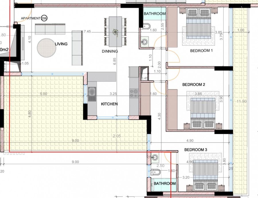 Apartamento en Pafos, Chipre, 156 m² - imagen 5
