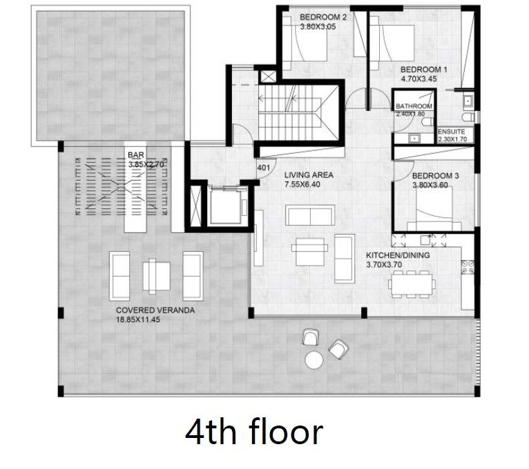 Penthouse in Limassol, Zypern, 261 m² - Foto 5