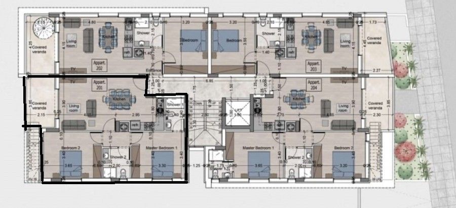 Attico a Larnaca, Cipro, 84 m² - foto 5