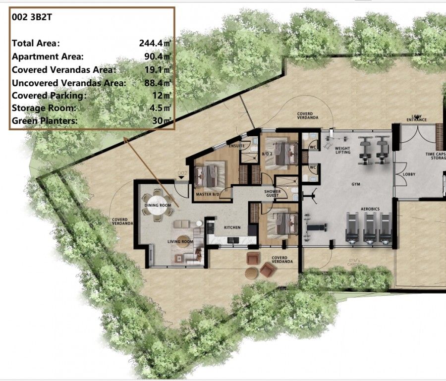Apartamento en Pafos, Chipre, 109 m² - imagen 5