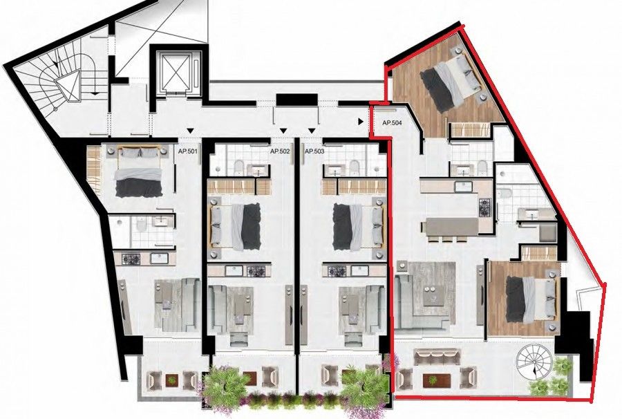 Penthouse à Larnaca, Chypre, 112 m² - image 5