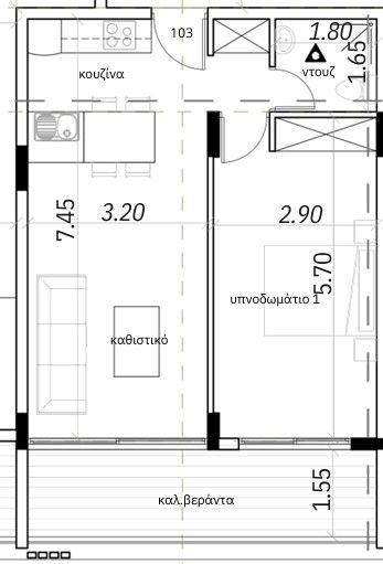 Apartamento en Pafos, Chipre, 62 m² - imagen 6
