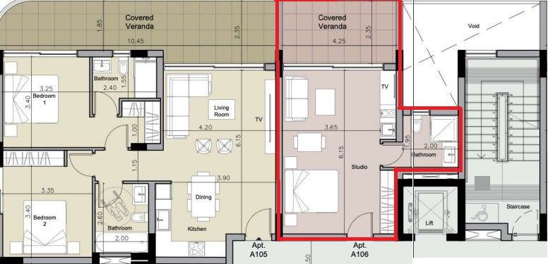 Studio in Limassol, Cyprus, 46 m² - picture 6