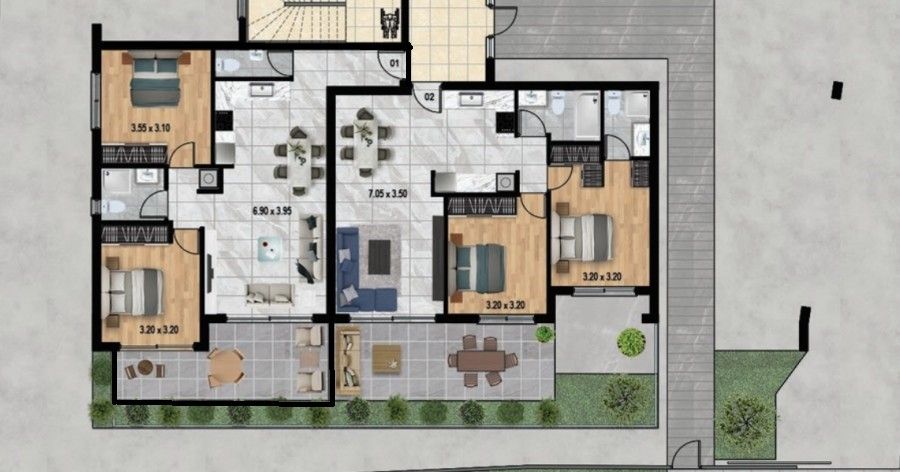 Appartamenti a Limassol, Cipro, 91 m² - foto 6