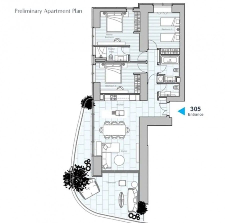 Apartamento en Limasol, Chipre, 152 m² - imagen 6