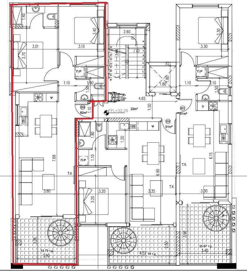 Penthouse in Larnaca, Cyprus, 96 m² - picture 7