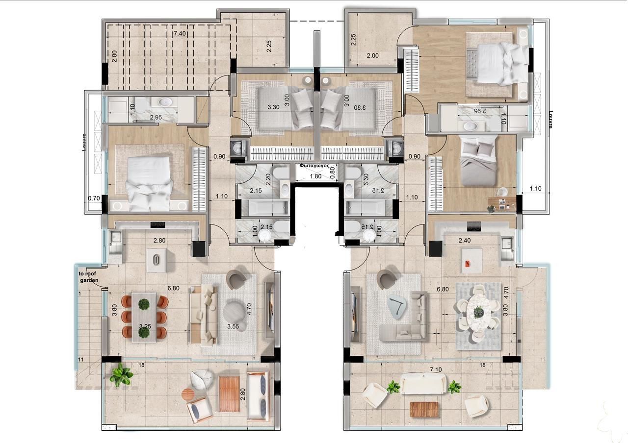 Apartamento en Lárnaca, Chipre, 130 m² - imagen 7