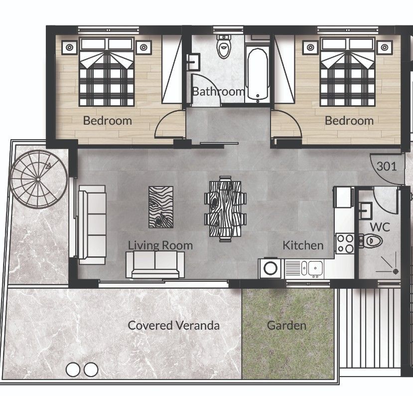 Penthouse in Limassol, Cyprus, 111 m² - picture 7