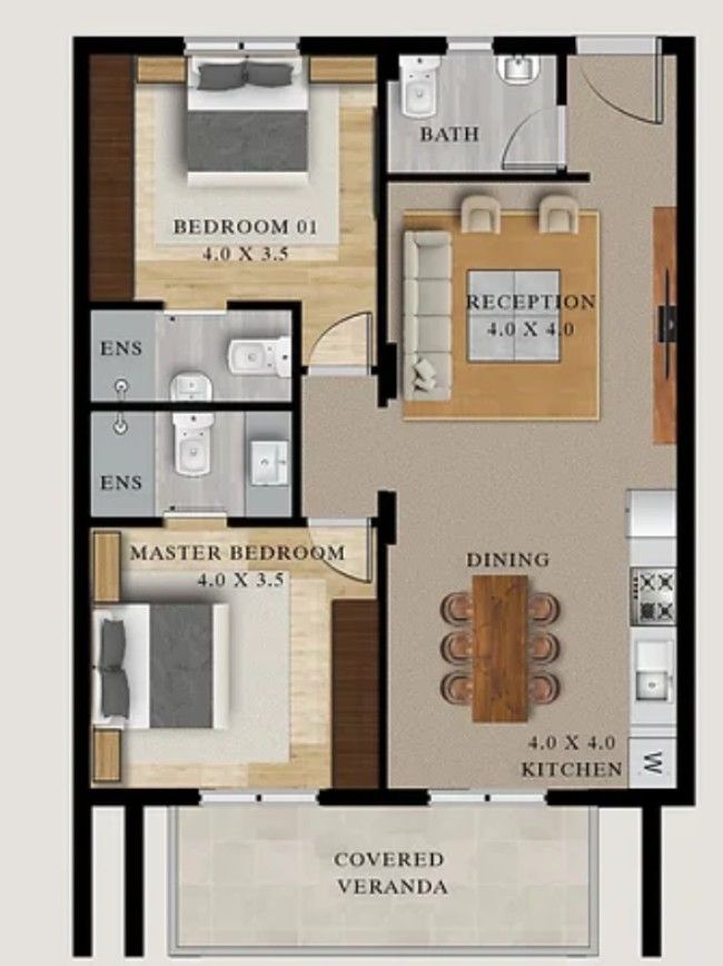 Appartamenti a Larnaca, Cipro, 61 m² - foto 7