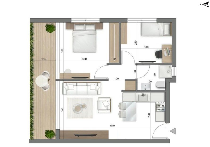 Appartamenti a Limassol, Cipro, 63 m² - foto 7