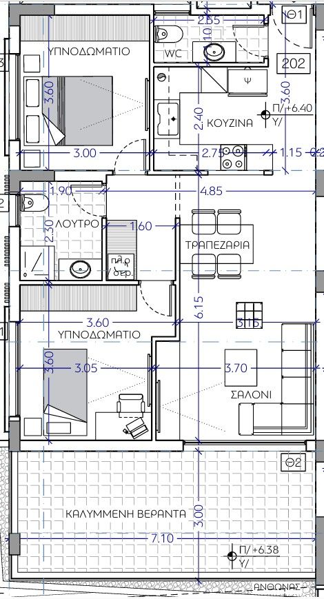 Appartamenti a Limassol, Cipro, 93 m² - foto 8
