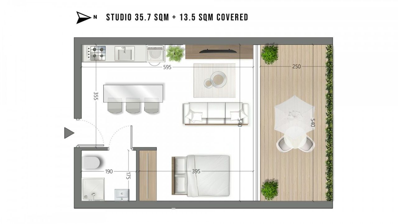 Studio in Limassol, Zypern, 48 m² - Foto 8