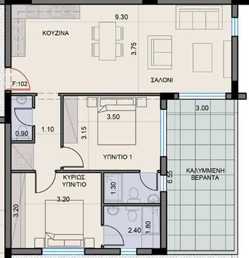 Apartment in Larnaca, Cyprus, 104 m² - picture 9