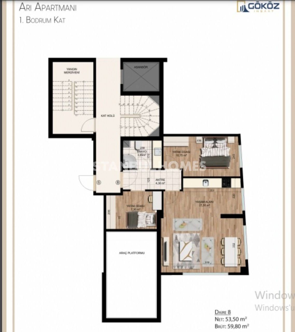 Apartment in Istanbul, Turkey, 62 m² - picture 1