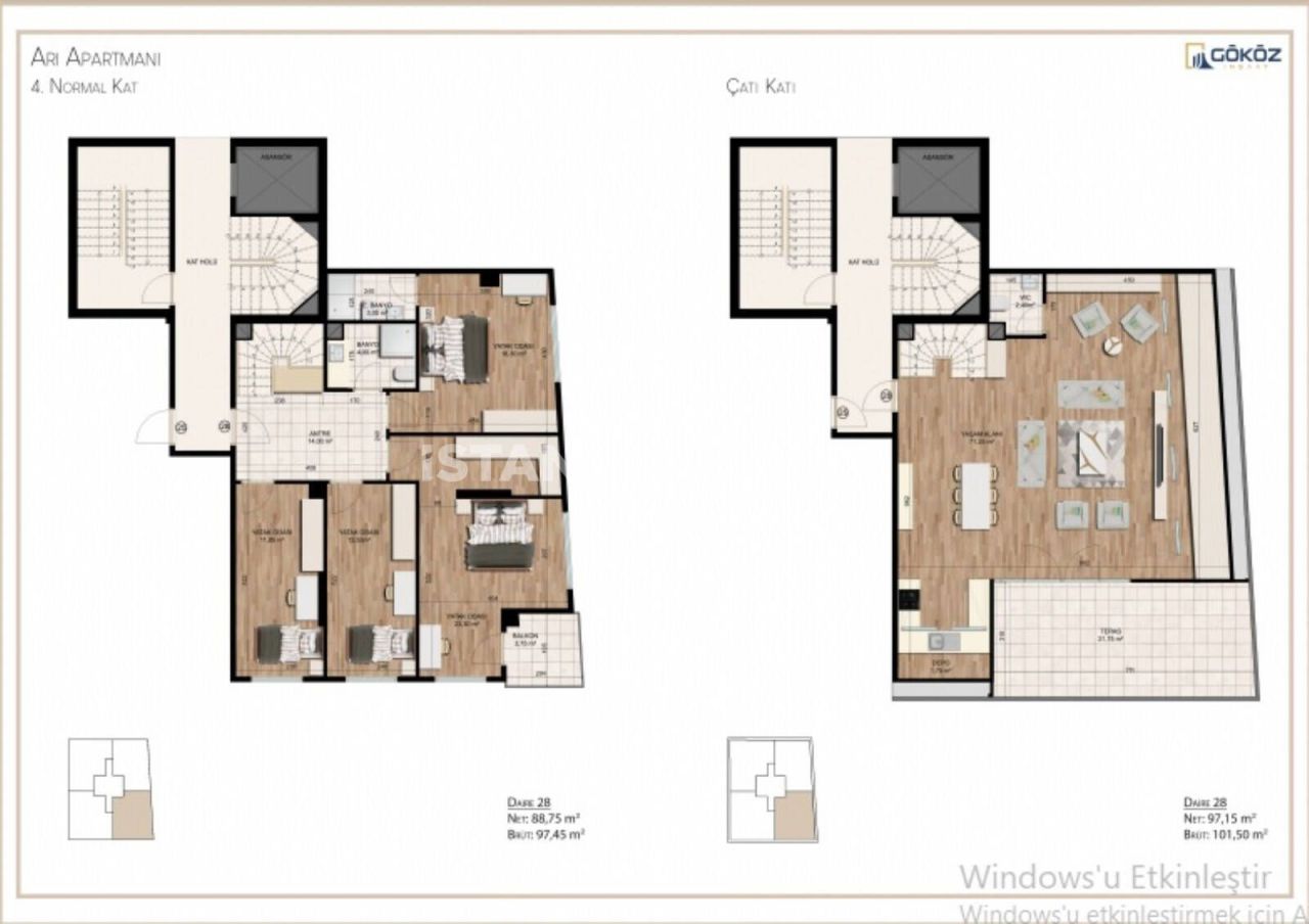 Appartement à Istanbul, Turquie, 75 m² - image 5